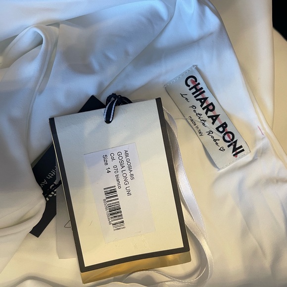 NWT Chiara Boni La Petite Robe Gosia One-Shoulder Gown US 14 $995 - Picture 9 of 9